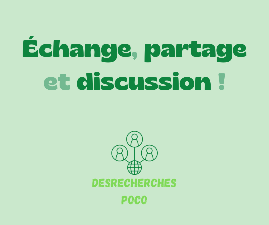 Échange partage et discussion